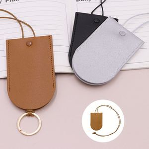 Stocked Fashion <b>Hanger</b> Holders Pu Leather Case <b>Key</b> Pouch With Neck Lanyard for Daily Carry - Product Image 5