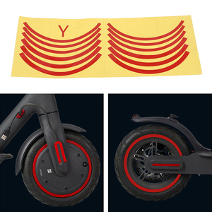 Pegatina Reflectante Protectora para el Buje de la Rueda del Scooter Eléctrico <span class=keywords><strong>Xiaomi</strong></span> M365 Pro, para el Scooter Nine-bot, Piezas de Repuesto para <span class=keywords><strong>Pegatinas</strong></span> de Rueda - Product Image 6