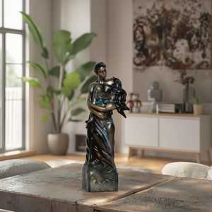 Amanti figura in resina artigianato scultura Desktop arredamento per la casa accento decorativo oggetti statua - Product Image 2