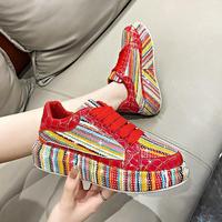 Zapatillas Deportivas Modernas y a la Moda, Coloridas y Brillantes, Nuevas, de Malla, Cómodas y Transpirables