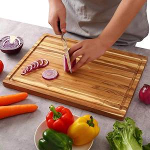 Tabla de Cortar Queso de Teca Orgánica Estilo Ecológico Personalizada al por Mayor, Superficie Aceitada, Apta para Lavavajillas, Multifuncional, para Cortar Pizza - Product Image 5
