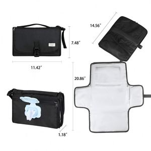 Échantillon gratuit, prix de gros compétitif, tapis à langer imperméable personnalisé, tapis à langer portable pour bébé - Product Image 4