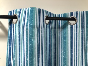 Blocco del <span class=keywords><strong>sole</strong></span> moderno stile europeo strisce <span class=keywords><strong>blu</strong></span> stampate Romian tende per esterni impermeabili Gazebo all'aperto