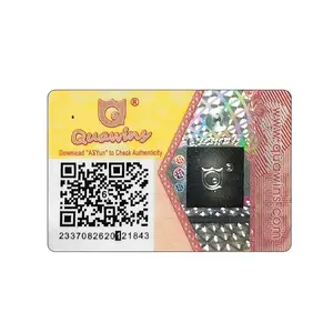 Độ Chính Xác Cao Ba Chiều Sticker 3D Phản Chiếu Tùy Chỉnh Mã QR An Ninh Logo In Chống Hàng Giả Dán Ba Chiều