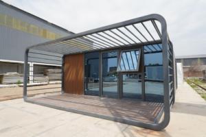 Moderna Cápsula de Descanso para Exteriores de <span class=keywords><strong>6m</strong></span>, Oficina, Estudio, Casa de Trabajo, Estructura de Acero Transpirable, Incluye Terraza en el Techo - Product Image 2
