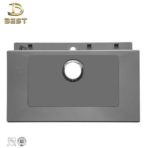 Évier de cuisine moderne en acier inoxydable 304 de haute qualité, fabriqué à la machine, à cuve unique, sous plan, brossé, robinet inclus, garantie de 3 ans - Product Image 5