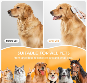 Herramienta <span class=keywords><strong>de</strong></span> Aseo Recargable A-mazon en Oferta con Pulverizador <span class=keywords><strong>de</strong></span> Vapor Suave para Control <span class=keywords><strong>de</strong></span> la Caída del Pelo, Cepillo <span class=keywords><strong>de</strong></span> Vapor 3 en 1 para Mascotas, Impermeable - Product Image 3