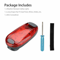 Lampe arrière de vélo à LED rouge pour casque, sac à dos, sécurité, course nocturne – Nouveauté promotionnelle