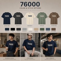 T-shirt 100% Coton 180g 24s Premium en Coton Peigné Pré-rétréci Doux Respirant Imprimé Sérigraphié Manches Courtes Uni Vierge Personnalisable