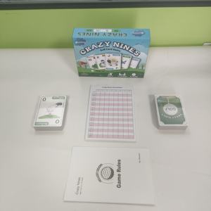 Jeu de cartes de <span class=keywords><strong>golf</strong></span> CRAZYNINES Design personnalisé de haute qualité 350gsm cartes à jouer à code-barres boîte en bois <span class=keywords><strong>carte</strong></span> à jouer - Product Image 4