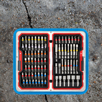 Jeu de 83 embouts de douilles à chocs en acier S2 avec étui rigide pour perceuse-visseuse sans fil
