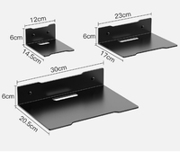Étagère de rangement murale multifonctionnelle pour accessoires TV et routeur Wifi Support de rangement pour la maison Support en métal durable