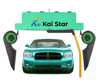 Machine à laver de voiture automatique sans contact électrique en acier inoxydable à vente chaude 2025, station de lavage de voiture haute pression 360°