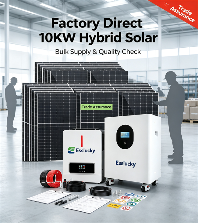Complete Solar Energy System 5KW 10KW 20KW 30KW LiFePO4 Battery Solar Panel Kit Hybrid Off Grid Solar Generator For Home Use
