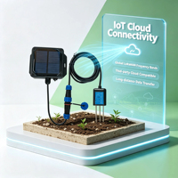 Capteur de pH du sol solaire autonome LoRaWAN pour la surveillance en temps réel sans fil de l'agriculture intelligente et de la culture des cultures
