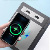 Carnet rechargeable personnalisé Batterie externe 10000mah intégrée Chargement sans fil 80 feuilles Journal A6 A4 Business Office Spiral Design