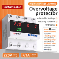 Commutateur de transfert automatique (ATS) 3 voies sur rail DIN 220V pour alimentation de secours de générateur solaire et réseau électrique