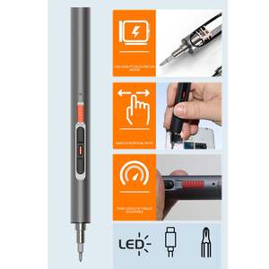 <span class=keywords><strong>Tournevis</strong></span> électrique à couple réglable 3,7 V Lithium-Ion 230 tr/min <span class=keywords><strong>sans</strong></span> <span class=keywords><strong>fil</strong></span> rechargeable pour projets d'artisanat, travaux de bricolage et tâches ménagères - Product Image 5