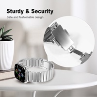 Correa de Metal de Acero Inoxidable al por Mayor para Reloj, 46mm 49mm, Banda de Repuesto Deportiva con Hebilla de Mariposa para Watch SE ULTRA 10/9