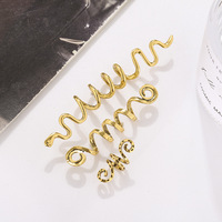 Épingle à cheveux torsadée en métal style ethnique vintage africain irlandais pour dreadlocks et tresses, accessoires de coiffure et bijoux pour femmes