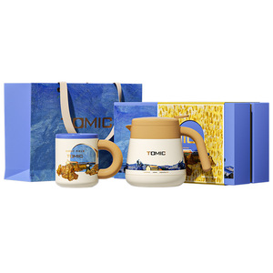 Tomic Van Gogh Co Branded Insulated <b>Teapot</b> And Coffee Cup <b>Set</b> 316 Stainless Steel Gift Box Home Office Use - Product Image 1