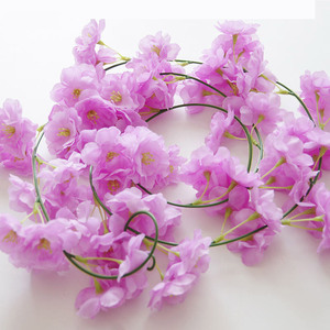 <span class=keywords><strong>K603</strong></span> Bunga Gantung Sutra Putih, Hiasan Gantung Dinding Melengkung untuk Latar Belakang Pernikahan - Product Image 4