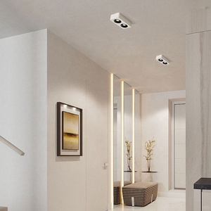 ไฟดาวน์ไลท์ LED แบบติดตั้งบนพื้นผิว รูปทรงสี่เหลี่ยมทันสมัย ป้องกันแสงสะท้อน สำหรับใช้ในบ้านและเชิงพาณิชย์ ห้องนั่งเล่น ห้างสรรพสินค้า - Product Image 5