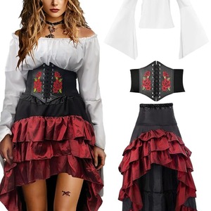 Disfraz de <span class=keywords><strong>Pirata</strong></span> Medieval Unisex para Halloween, Falda de Personaje de Fantasía para Adultos, Disfraz de Cosplay para Juego de Roles - Product Image 2