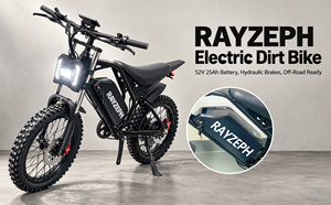 Bicicleta Eléctrica de Montaña Personalizada 52V25Ah con Suspensión Completa, 7 Velocidades, Frenos Hidráulicos, Bicicleta Eléctrica Todoterreno - Product Image 4
