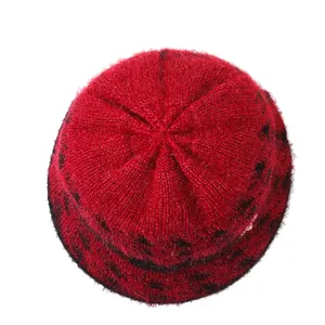 Beanie Custom Vrouwen Acryl Gebreide Rand Winter Hoed Visor Beanie Vrouwen Winter Hoeden