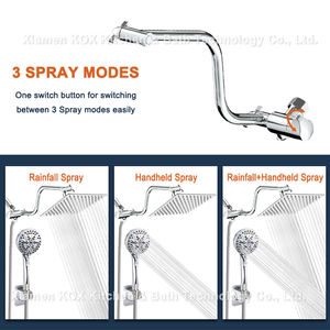 Krom batarya ve <span class=keywords><strong>Rainshower</strong></span> Combo 3 yollu su yön uzatma kolu ile yüksek basınçlı el duş - Product Image 3