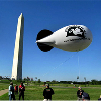 Promocional personalizado de helio inflable zeppelin publicidad inflable dirigible