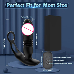 Massaggiatore Prostatico con Controllo App, Anello Fallico per Uomini, Vibratore Anale Telescopico Bluetooth, Stimolatore Punto P per Ritardare l'Eiaculazione Maschile - Product Image 5