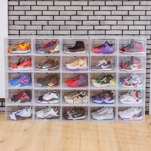 Stapelbare Finishing Tape Schuhkarton Custom ized Minimalist Multifunktion schuhe <span class=keywords><strong>Display</strong></span> Transparent Logo Großhandel Magnetic Plastic - Product Image 6