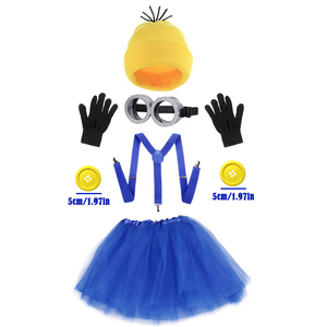 Costume d'Halloween pour adultes, accessoires d'anime et de <span class=keywords><strong>manga</strong></span>, bonnet jaune en polyester, lunettes, gants pour hommes et femmes, ensemble pour fête <span class=keywords><strong>cosplay</strong></span> - Product Image 5