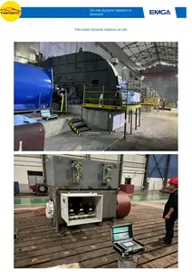 Impulsor de ventilador de husillo de torno de alta velocidad, equilibrador dinámico, rotación in situ, fuente de vibración de doble cara de un solo lado - Product Image 6