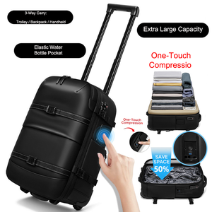Fabrik-Großhandel Trolley-Rucksack mit Vakuum-Kompression, Eingebauter Pumpe, Abnehmbarem Akku, Luftdichter Erweiterbarer Reisetasche OEM - Product Image 3