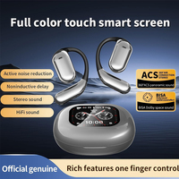 Auriculares de Traducción IA OWS, Compatibles con 144 Idiomas, Panel Táctil LCD Digital, Interpretación Instantánea de Idiomas, Estilo de Conducción Aérea