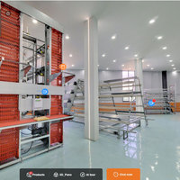 Cage d'élevage de poulets pondeuses galvanisée à 4 niveaux, type A, pour 120, 128 ou 160 poules, pour l'élevage de volailles, à vendre