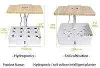 Système de culture hydroponique en culture profonde à 12 modules avec ventilateur unique 24W, contrôle tactile intelligent, pour légumes et herbes d'intérieur