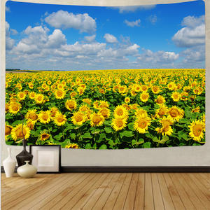 Floral colgante <span class=keywords><strong>de</strong></span> pared <span class=keywords><strong>de</strong></span> tela <span class=keywords><strong>de</strong></span> poliéster nórdico Simple moderno Boho tapiz decorativo - Product Image 2