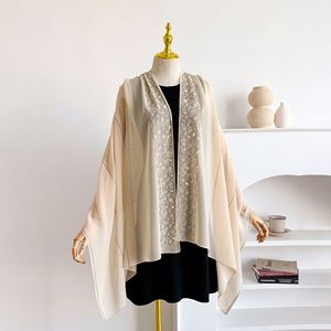 Rhinestone Chiffon <b>Hijab</b> Scarf Ethnic Lace <b>Square</b> Headscarf Middle East Muslim Women Sunscreen Shawl Wrap Wholesale - Product Image 1