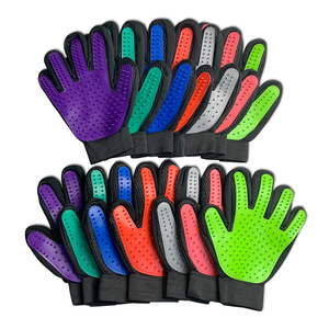 Gants de toilettage pour animaux Xintu, en matériau TPR, peigne en arc pour chiens et chats, toilettage des chats à poils longs - Product Image 5
