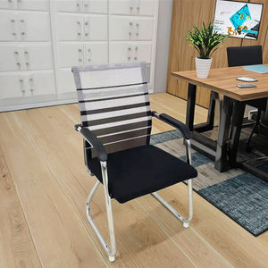 Mobilier <span class=keywords><strong>de</strong></span> salle à manger Chaise <span class=keywords><strong>de</strong></span> <span class=keywords><strong>bureau</strong></span> à dossier moyen Tissu maillé Design moderne <span class=keywords><strong>sans</strong></span> <span class=keywords><strong>roulettes</strong></span> Chaise <span class=keywords><strong>de</strong></span> <span class=keywords><strong>bureau</strong></span> pour salle <span class=keywords><strong>de</strong></span> conférence - Product Image 3