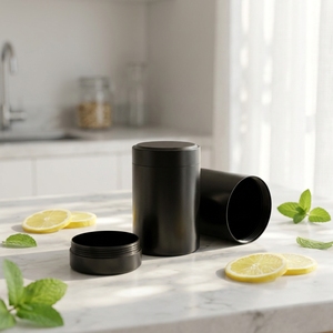 Lussuosa Scatola Piccola in Titanio per Tè, Contenitore Ermetico in Alluminio per Conservazione Tè, Barattolo Vuoto per Confezioni Regalo, Latta per Tè Sfuso e Matcha - Product Image 2