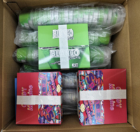 Pot en plastique refermable de 3,5 g 100 ml pour emballage de crème glacée, snacks, biscuits, herbes sèches, fleurs, bonbons gélifiés avec autocollant à effet holographique
