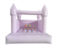 Château gonflable rose en PVC de petite taille pour mariage et fête, à vendre