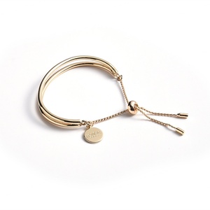 Brand Name English Letters <b>Metal</b> Sculpture <b>Bracelet</b> Simple Generous Gift <b>Bracelet</b> Jewelry - Product Image 3
