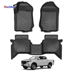 Muchkey TPE Mats For 2015 2016 2017 2018 2019 2020 Mazda BT-50 Car Accessories Decorative All Weather Special Car Floor Mats