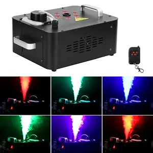 900W-1500W Gas Column LED Stage Equipment 24 Special Effects Colorful Smoke Machine For Wedding Party Night Bar Smog